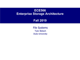 Filesystems” by Vince Freeh (NCSU) Journaling