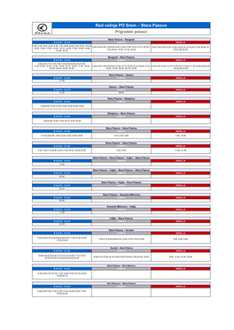 Red Vožnje PO Srem – Stara Pazova Prigradski Polasci