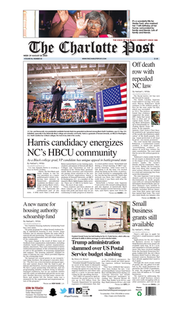 Harris Candidacy Energizes NC's HBCU Community