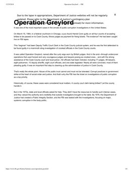 Operation Greylord — FBI