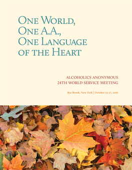 2016 World Service Meeting