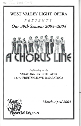 Our 39Th Season:2003-2004