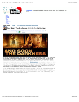 And Soon the Darkness (2010) Movie Review | Beyondhollywood.Com 12/14/10 11:19 AM