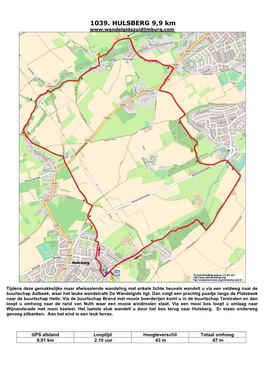 1039. HULSBERG 9,9 Km