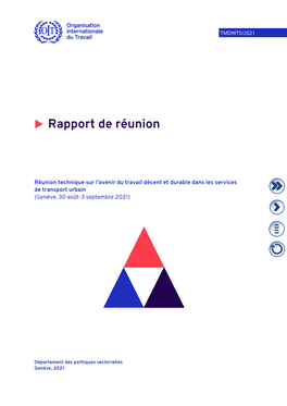 Rapport De Réunion
