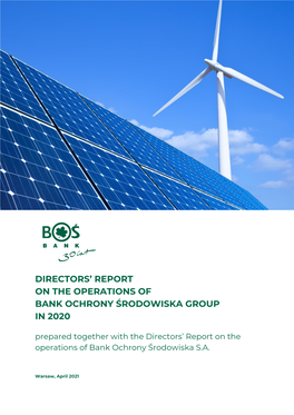Directors' Report on the Operations of Bank Ochrony Środowiska Group in 2020