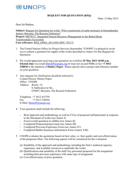 RFQ GPSO 2013-058 13-May-2013 Kurumkan Disposal .Pdf