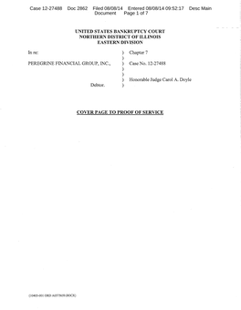 Case 12-27488 Doc 2862 Filed 08/08/14 Entered 08/08/14 09:52