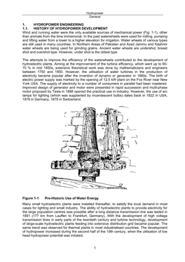 Hydropower in General