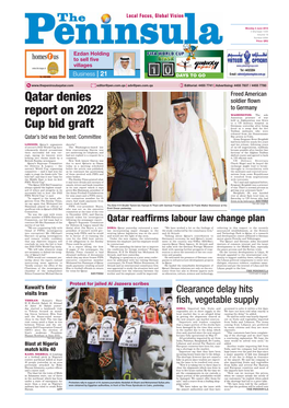 Qatar Denies Report on 2022 Cup Bid Graft