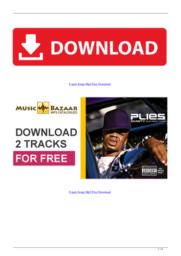Tpain Songs Mp3 Free Download