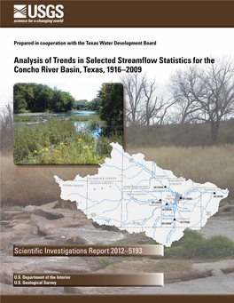 Analysis of Trends in Selected Streamflow Statistics for the Concho River Basin, Texas, 1916–2009