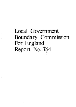 Local Government Boundary Commission for England Report No