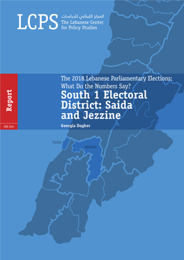 South 1 Electoral District: Saida and Jezzine