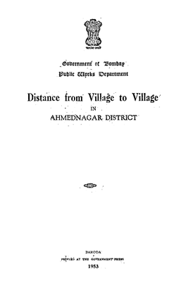 Distance From- Village· to Village·· IN