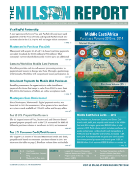 Middle East/Africa Payments Over the Visa Network and Expand Paypal’S Reach Into In-Store Sales in the U.S