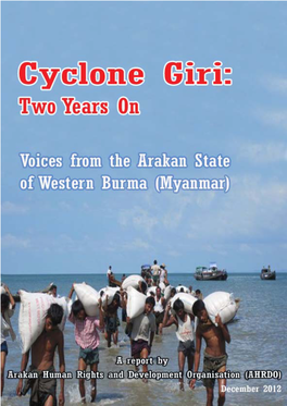 Cyclone Giri: Two Years on Arakan Human Rights and Development Organisation