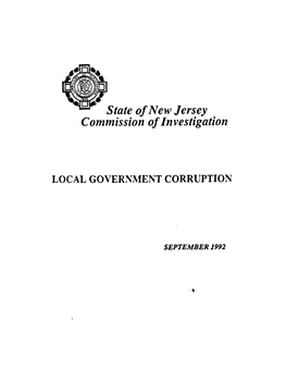 SCI Local Government Corruption September 1992