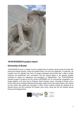 1914FACES2014 Project Report University of Exeter