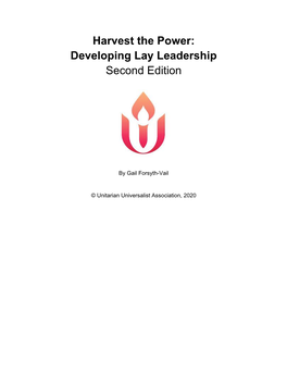 Harvest the Power: Developing Lay Leadership Second Edition