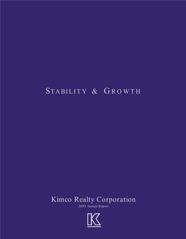 Kimco Realty Corporation 2003 Annual Report CORPORATE PROFILE