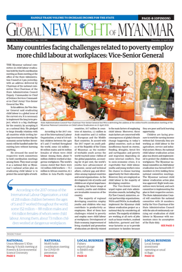 Many Countries Facing Challenges Related to Poverty Employ More Child Labour at Workplaces: Vice-Senior General