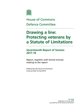 Drawing a Line: Protecting Veterans by a Statute of Limitations
