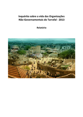 Inquérito Sobre a Vida Das Organizações Não-Governamentais Do Tarrafal - 2013