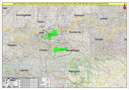 Map Showing Alternate Route's for Phulpur