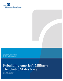 Rebuilding America's Military: the United States Navy