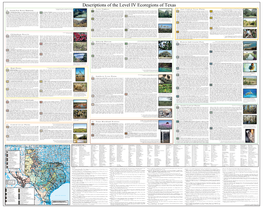 Descriptions of the Level IV Ecoregions of Texas