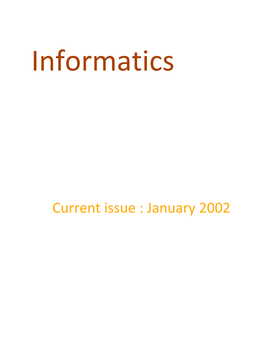 Current Issue : January 2002���������������������������������������