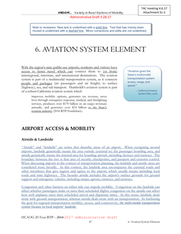 6. Aviation System Element