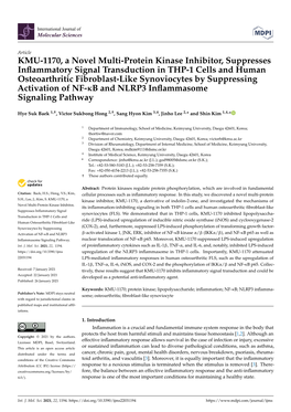 KMU-1170, a Novel Multi-Protein Kinase Inhibitor, Suppresses