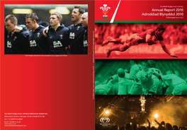 The Welsh Rugby Union Limited Annual Report 2010