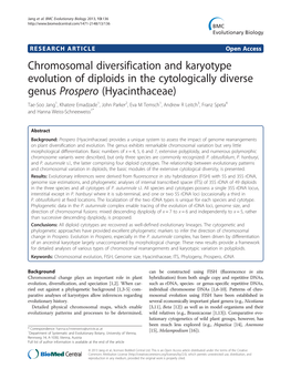 Chromosomal Diversification and Karyotype Evolution of Diploids In