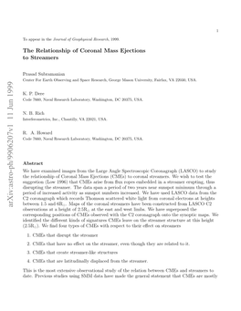 Arxiv:Astro-Ph/9906207V1 11 Jun 1999