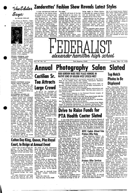 1950.05.19 Hamilton High School Federalist