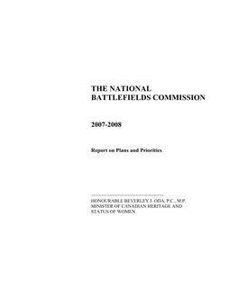 The National Battlefields Commission
