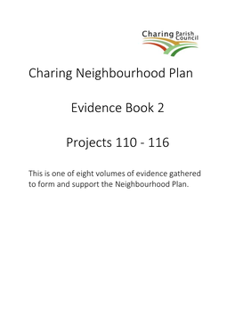 Charing Neighbourhood Plan Evidence Book 2 Projects