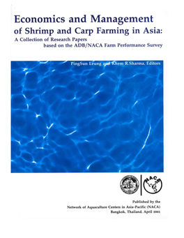 Economics and Management of Shrimp and Carp Farming In