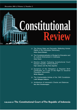 PUBLISHED by the Constitutional Court of the Republic of Indonesia