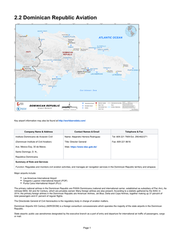 2.2 Dominican Republic Aviation