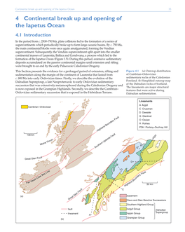 4 Continental Break up and Opening of the Iapetus Ocean 4.1 Introduction in the Period from C