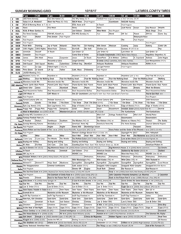 Sunday Morning Grid 10/15/17 Latimes.Com/Tv Times