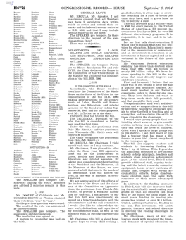 Congressional Record—House H6772