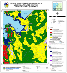 Detailed Landslide and Flood Hazard Map of Libjo, Dinagat Islands