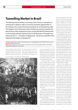 Tunnelling Market in Brazil Tunnel 5/2011