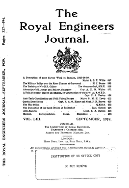 The Royal Engineers I Journal