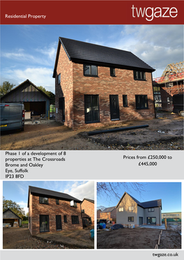 Residential Property Phase 1 of a Development of 8 Properties at The